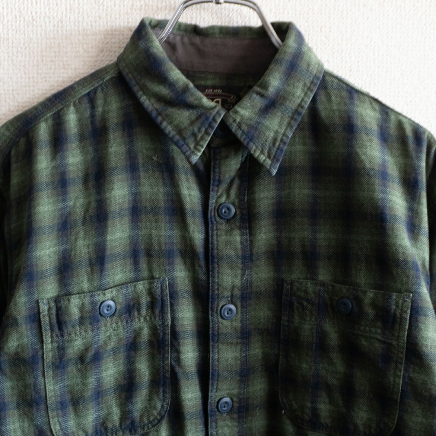 RRL Ombre Check Work Shirt Size S