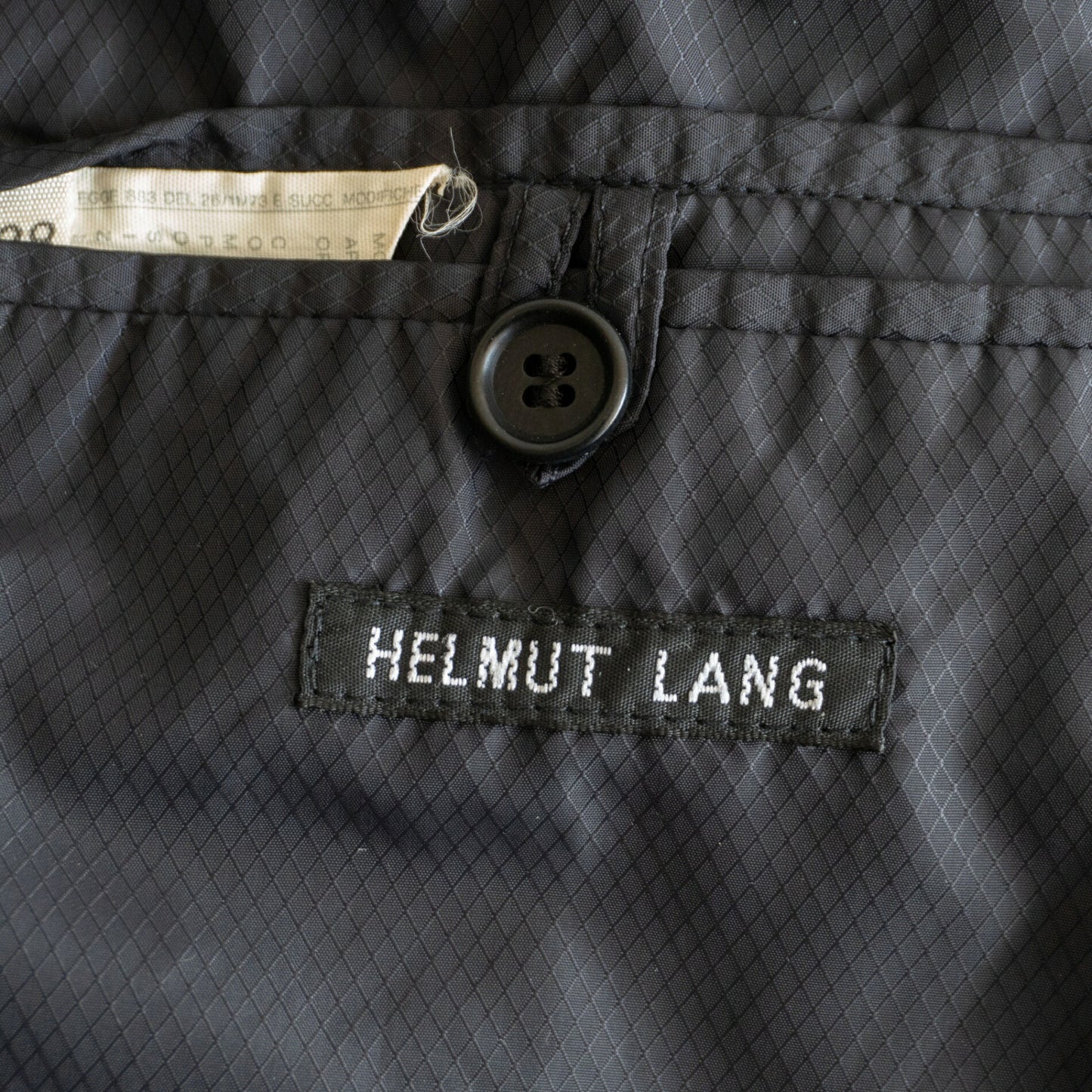 Helmut Lang Signature Parachute Nylon Jacket Black Size 38