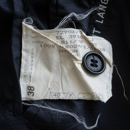Helmut Lang Signature Parachute Nylon Jacket Black Size 38