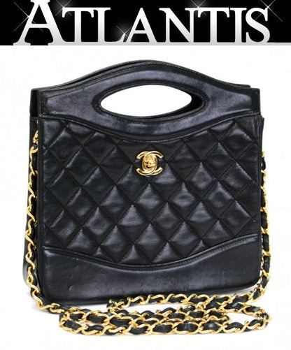 CHANEL Matelasse Small Lambskin 2-Way Bag Size ONE SIZE