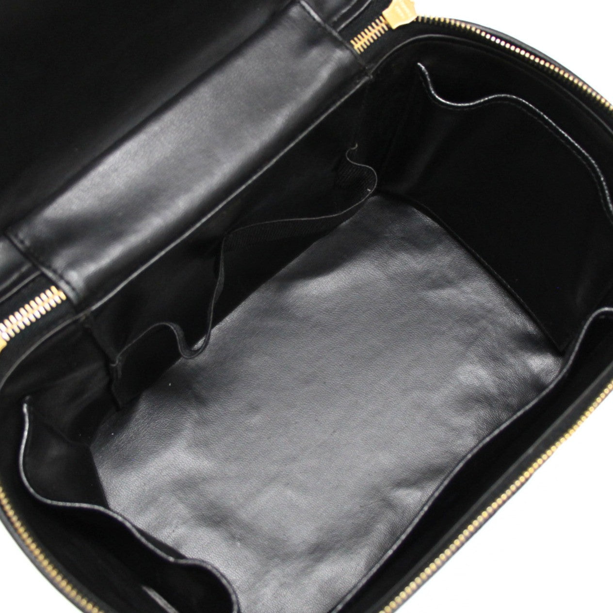 CHANEL Coco Mark Caviar Skin 2-Way Vanity Bag Size ONE SIZE
