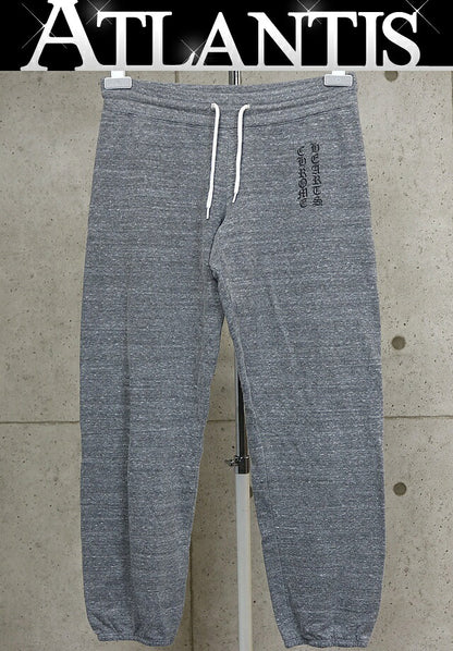 CHROME HEARTS Old English Logo Print Sweatpants Gray Size M