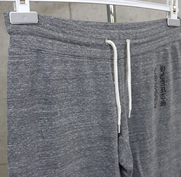 CHROME HEARTS Old English Logo Print Sweatpants Gray Size M