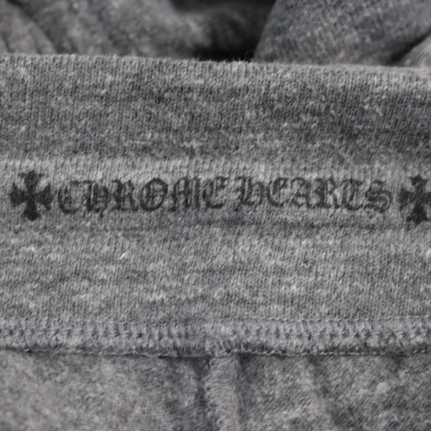 CHROME HEARTS Old English Logo Print Sweatpants Gray Size M