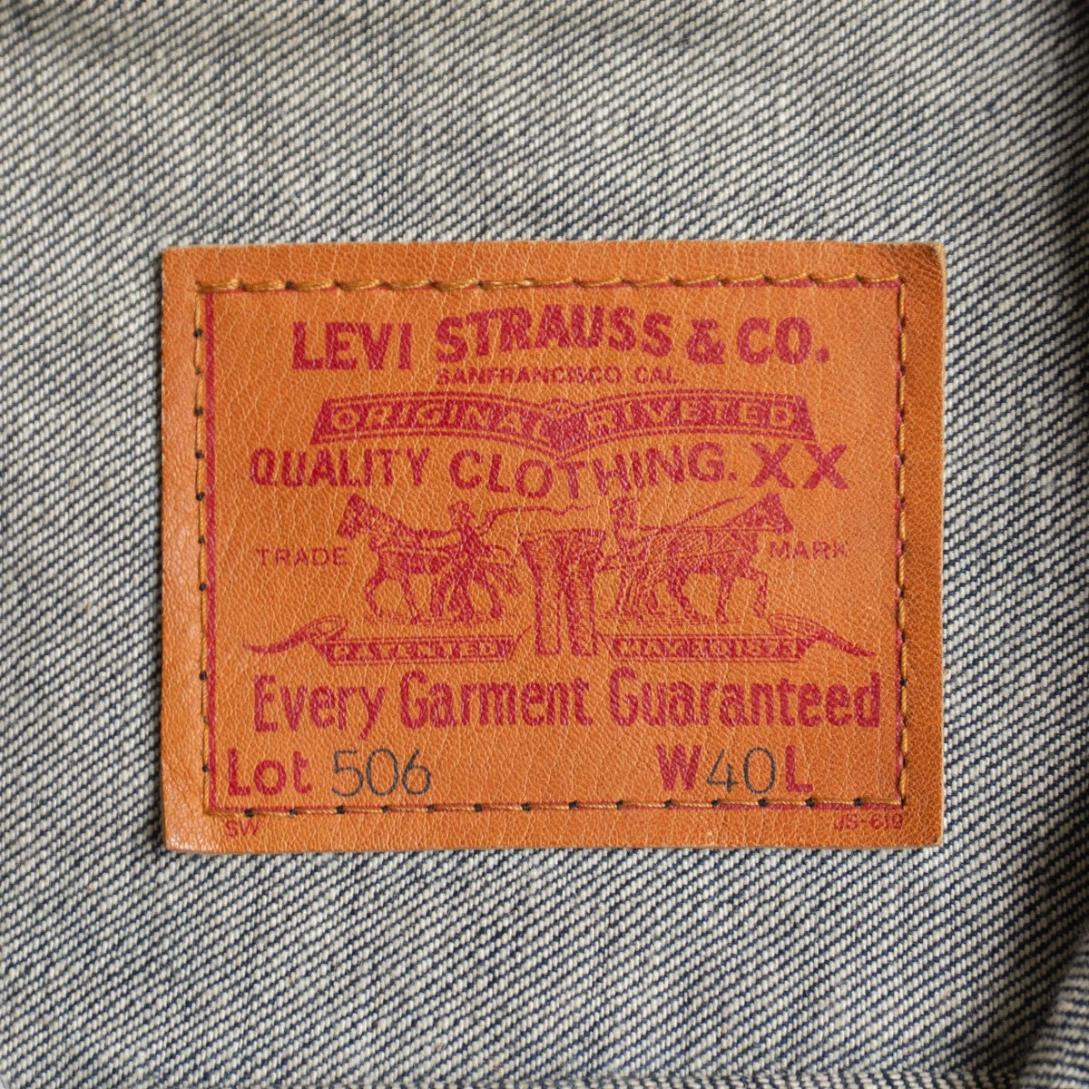 Levi's Type I Big E Jacket Size 40