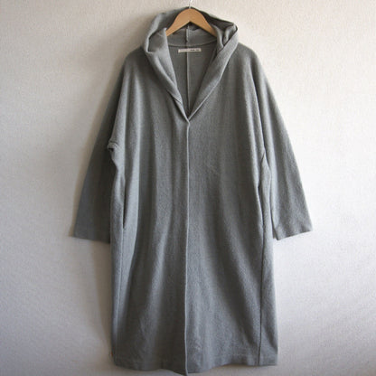 evameva Pressed wool hooded coat Gray Size 2