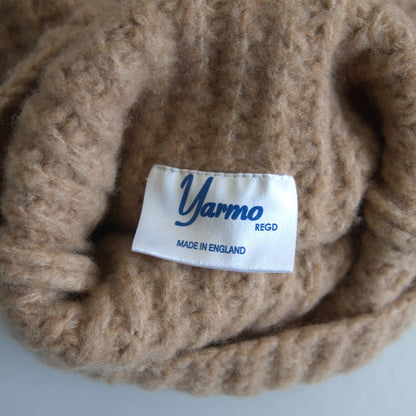 Yarmo Ribbed High Rollneck Knit Sweater Brown Size S