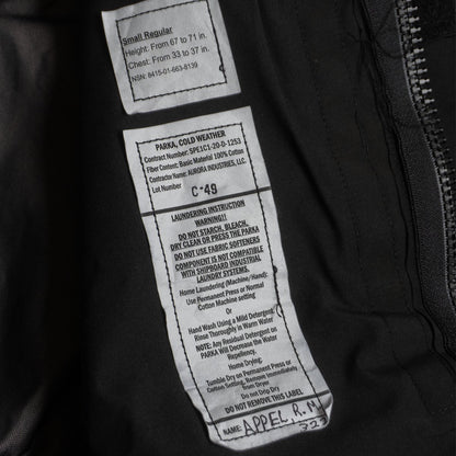 ECWCS GORE-TEX GEN2 Parka Jacket Black Size S-R