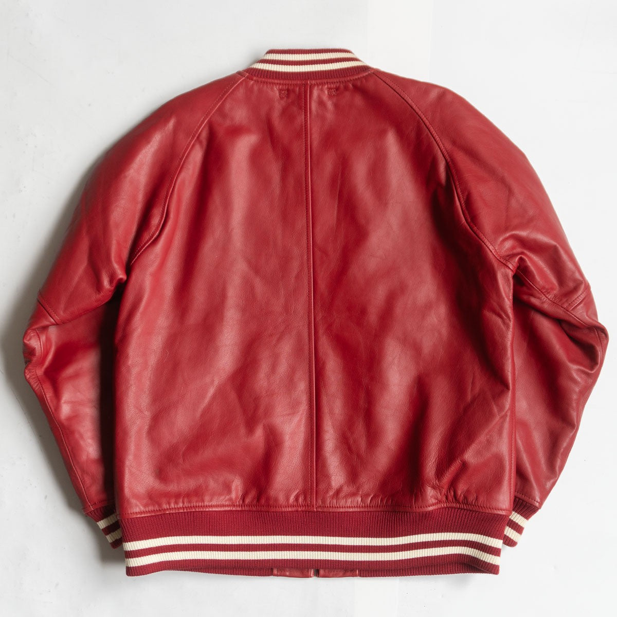 Avirex Leather Zip Varsity Jacket Size 2XL