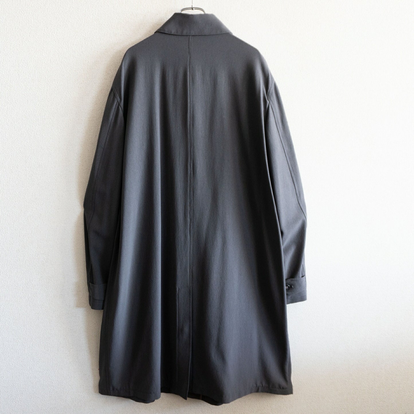 GIORGIO ARMANI Polyester Bal Collar Overcoat Gray Size XXL