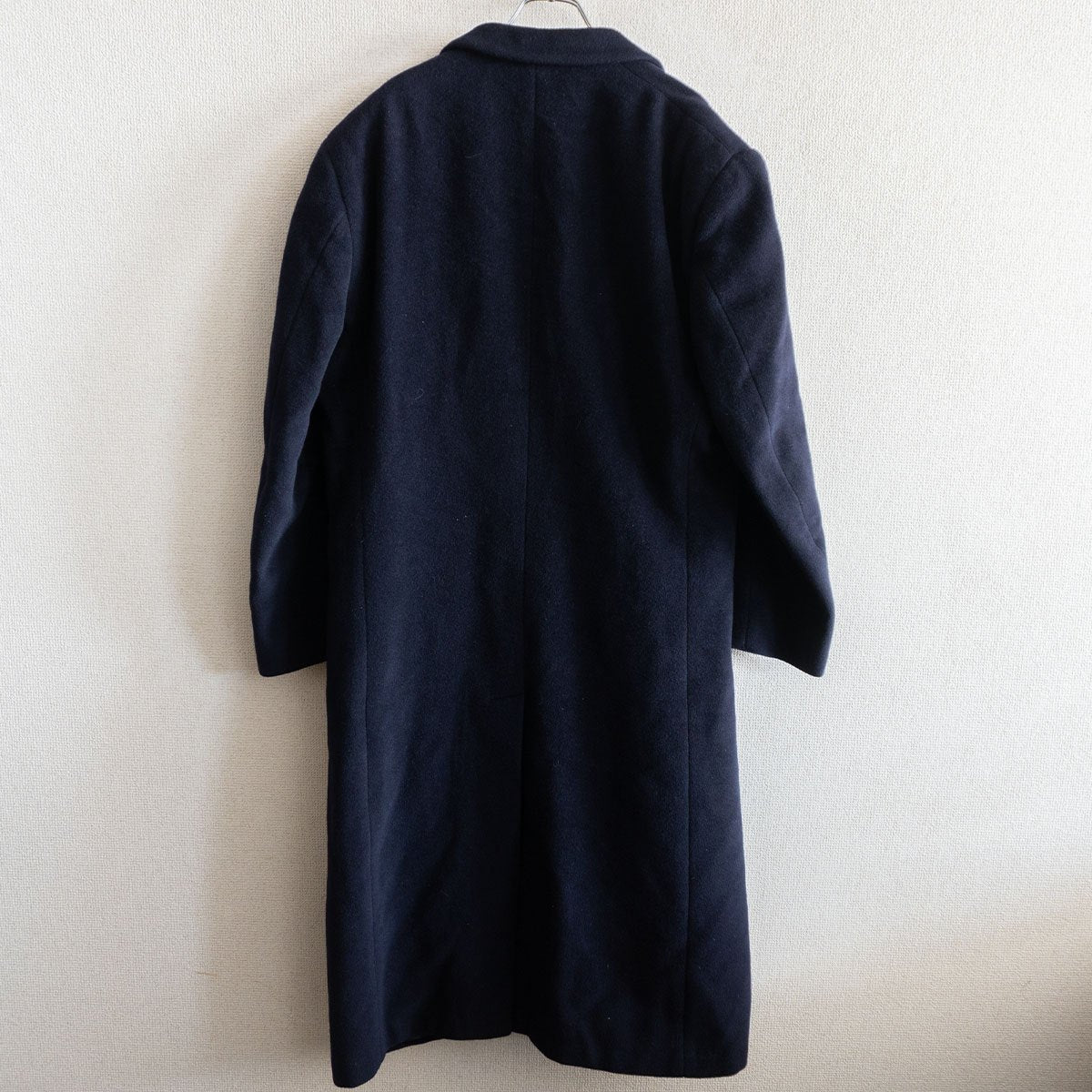 Giorgio Armani 90S Double-breasted Wool Cashmere Coat Blue Size 50