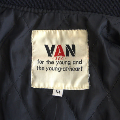 VAN JAC Leather sleeve varsity jacket Size M