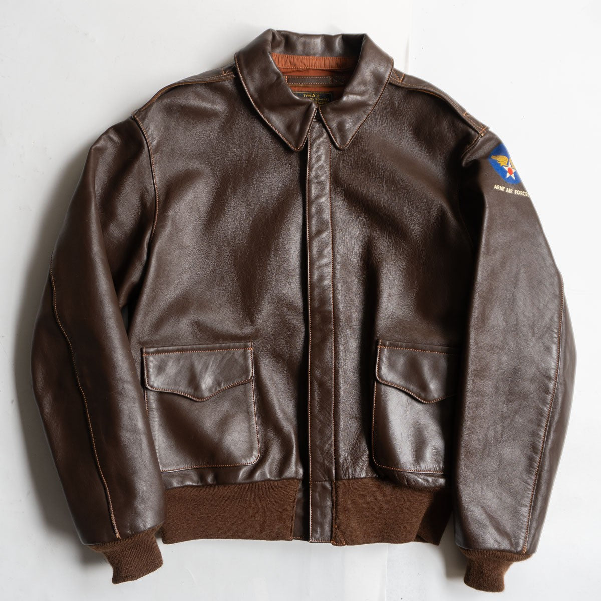 REAL McCOY Horsehide A-2 Flight Leather Jacket Size S
