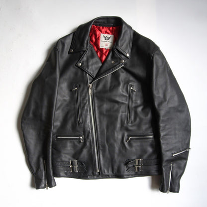 666 triple six Steerhide UK Double Rider Riders Jacket Size 42