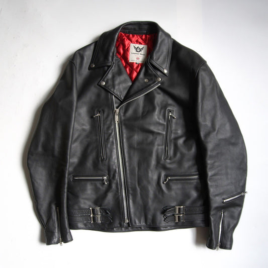 666 triple six Steerhide UK Double Rider Riders Jacket Size 42