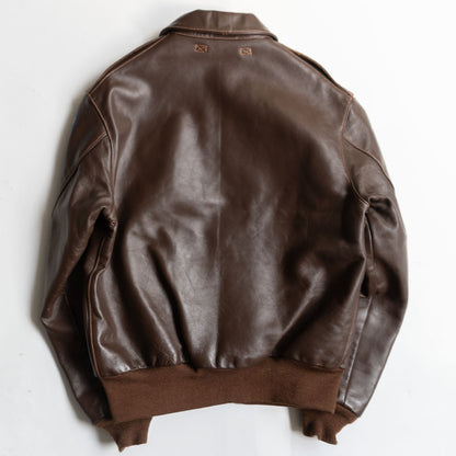 REAL McCOY Horsehide A-2 Flight Leather Jacket Size S