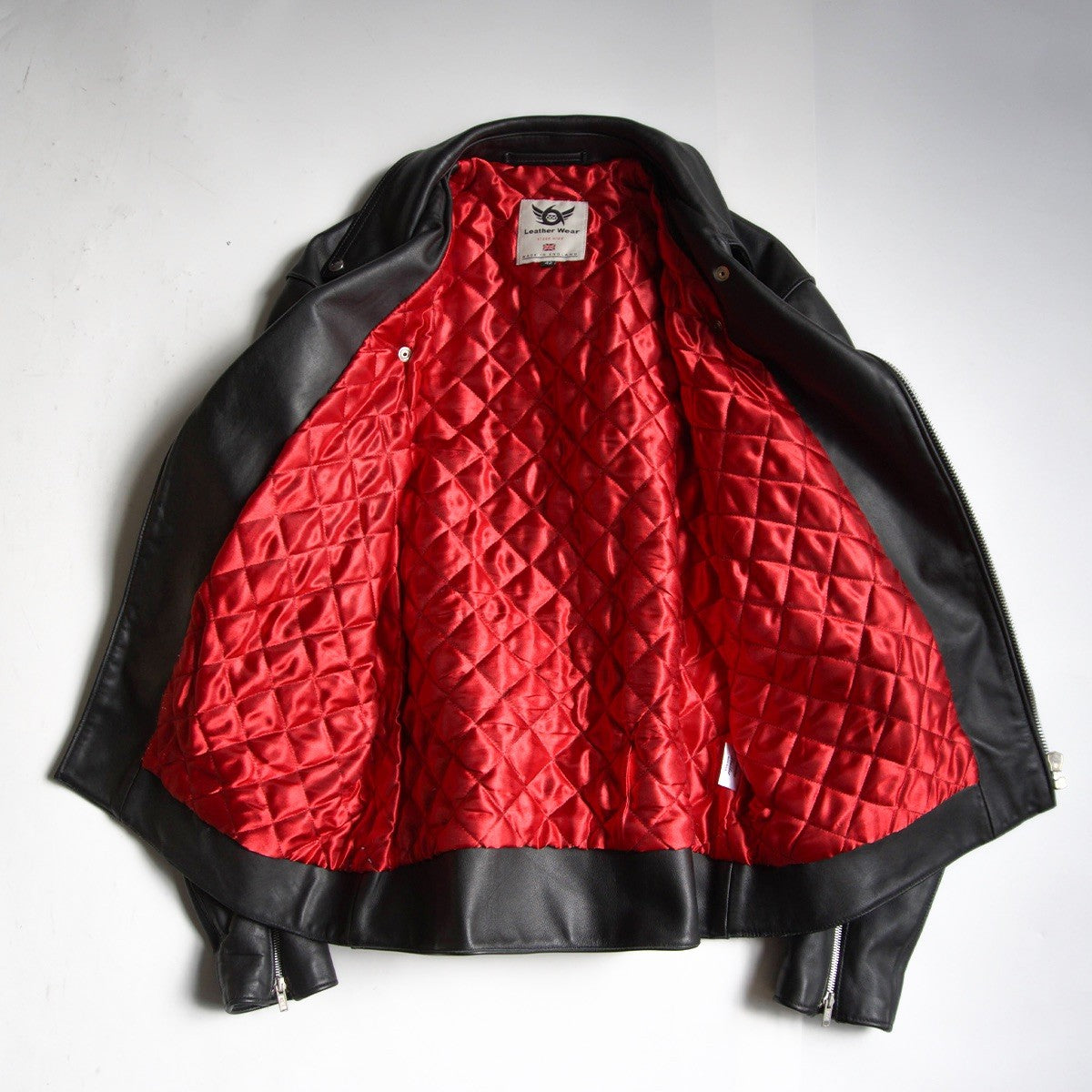 666 triple six Steerhide UK Double Rider Riders Jacket Size 42