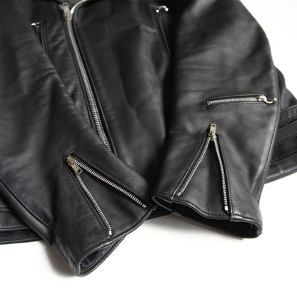666 triple six Steerhide UK Double Rider Riders Jacket Size 42