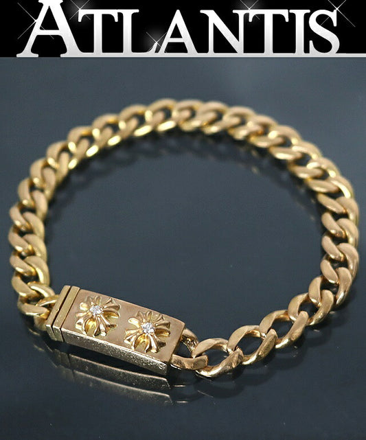 CHROME HEARTS 22K 2CHX Mini ID Bracelet 2P Size ONE SIZE