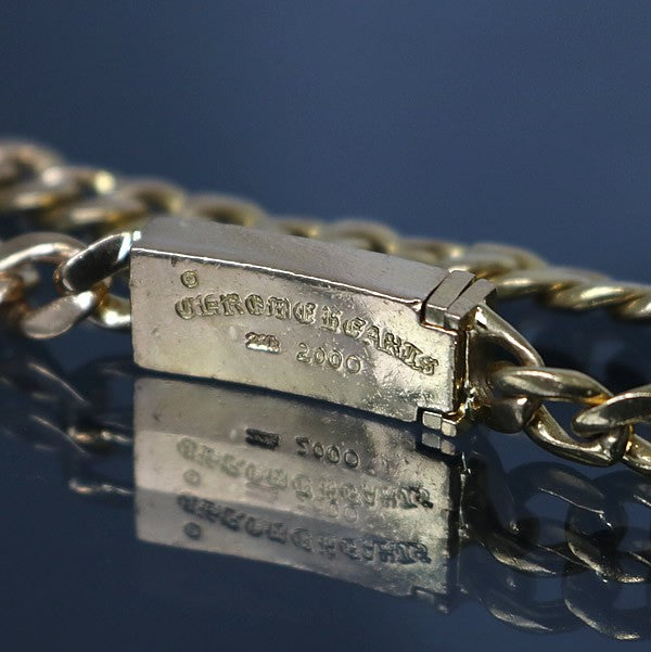 CHROME HEARTS 22K 2CHX Mini ID Bracelet 2P Size ONE SIZE