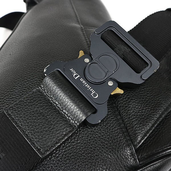 Dior x Stussy Collab Leather Saddle Bag Black Size ONE SIZE