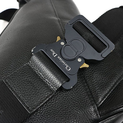 Dior x Stussy Collab Leather Saddle Bag Black Size ONE SIZE