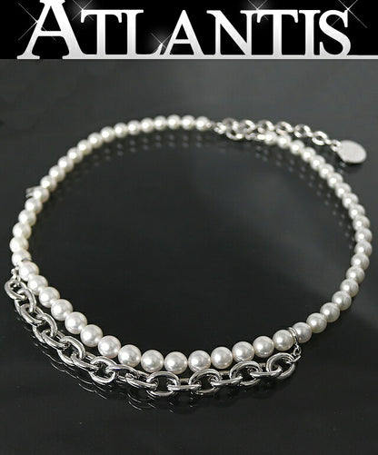 MIKIMOTO x CDG Silver Pearl Necklace Size ONE SIZE