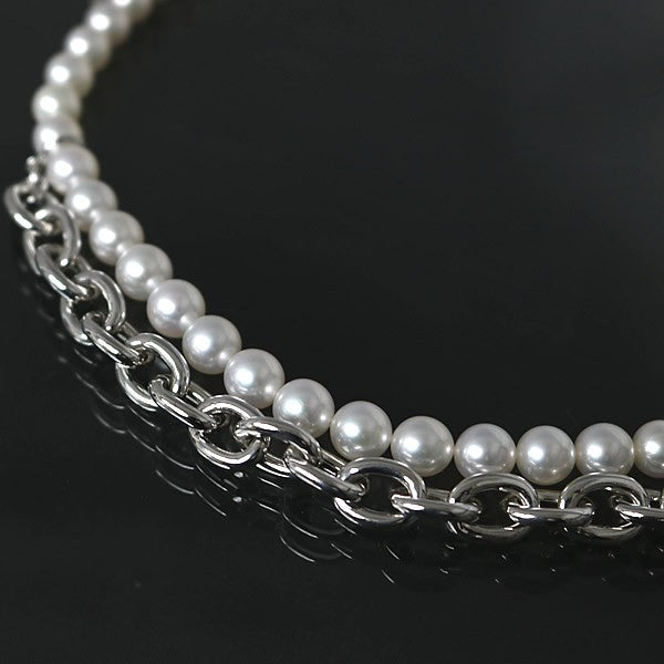 MIKIMOTO x CDG Silver Pearl Necklace Size ONE SIZE