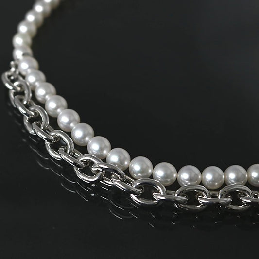 MIKIMOTO x CDG Silver Pearl Necklace Size ONE SIZE
