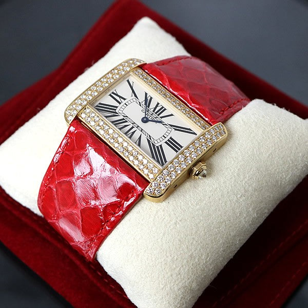 Cartier Tank Divan LM Aftermarket Diamond Size ONE SIZE