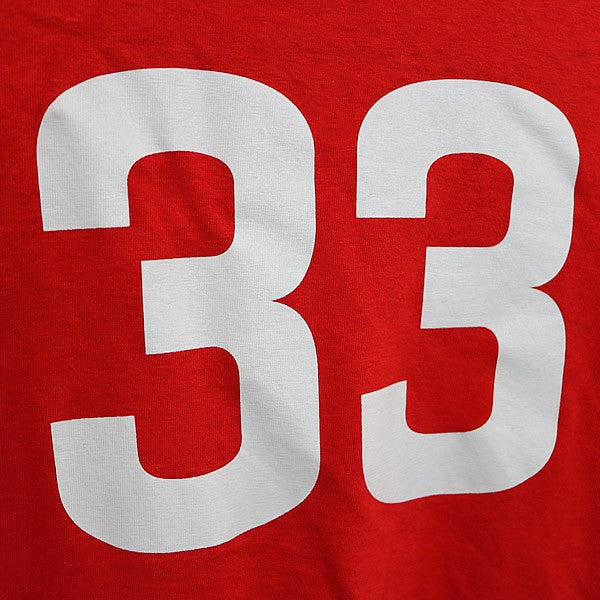 CHROME HEARTS Red Numbering Football T-Shirt Size M