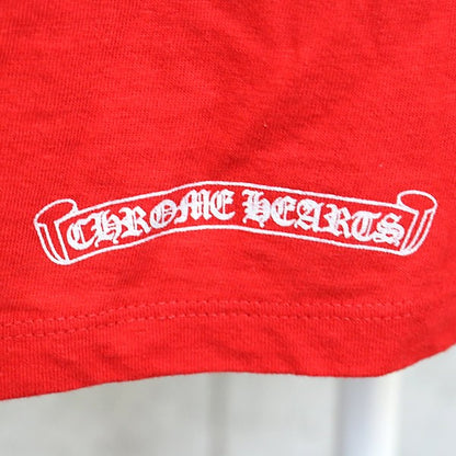 CHROME HEARTS Red Numbering Football T-Shirt Size M