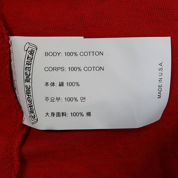 CHROME HEARTS Red Numbering Football T-Shirt Size M