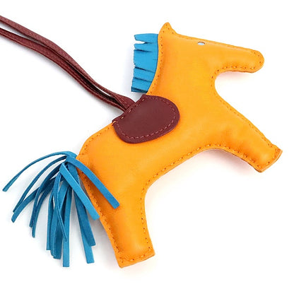 HERMES Rodeo MM Lambskin Bag Charm Multi-Color Size ONE SIZE