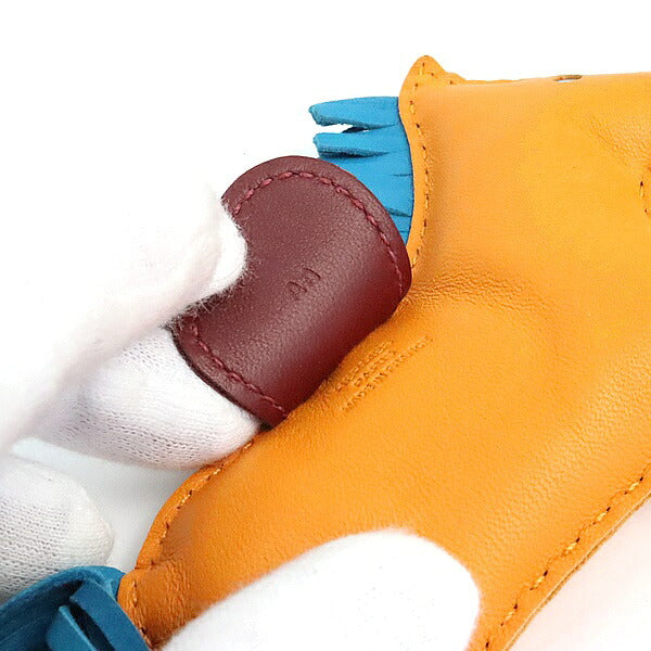 HERMES Rodeo MM Lambskin Bag Charm Multi-Color Size ONE SIZE