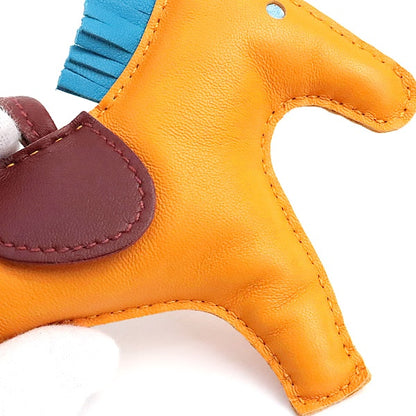 HERMES Rodeo MM Lambskin Bag Charm Multi-Color Size ONE SIZE