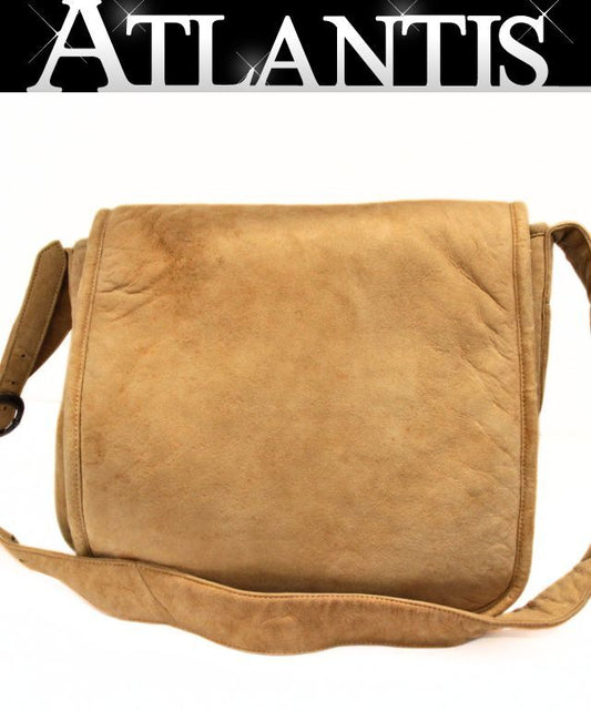 CHROME HEARTS Shearling Mail Bag Brown Size ONE SIZE