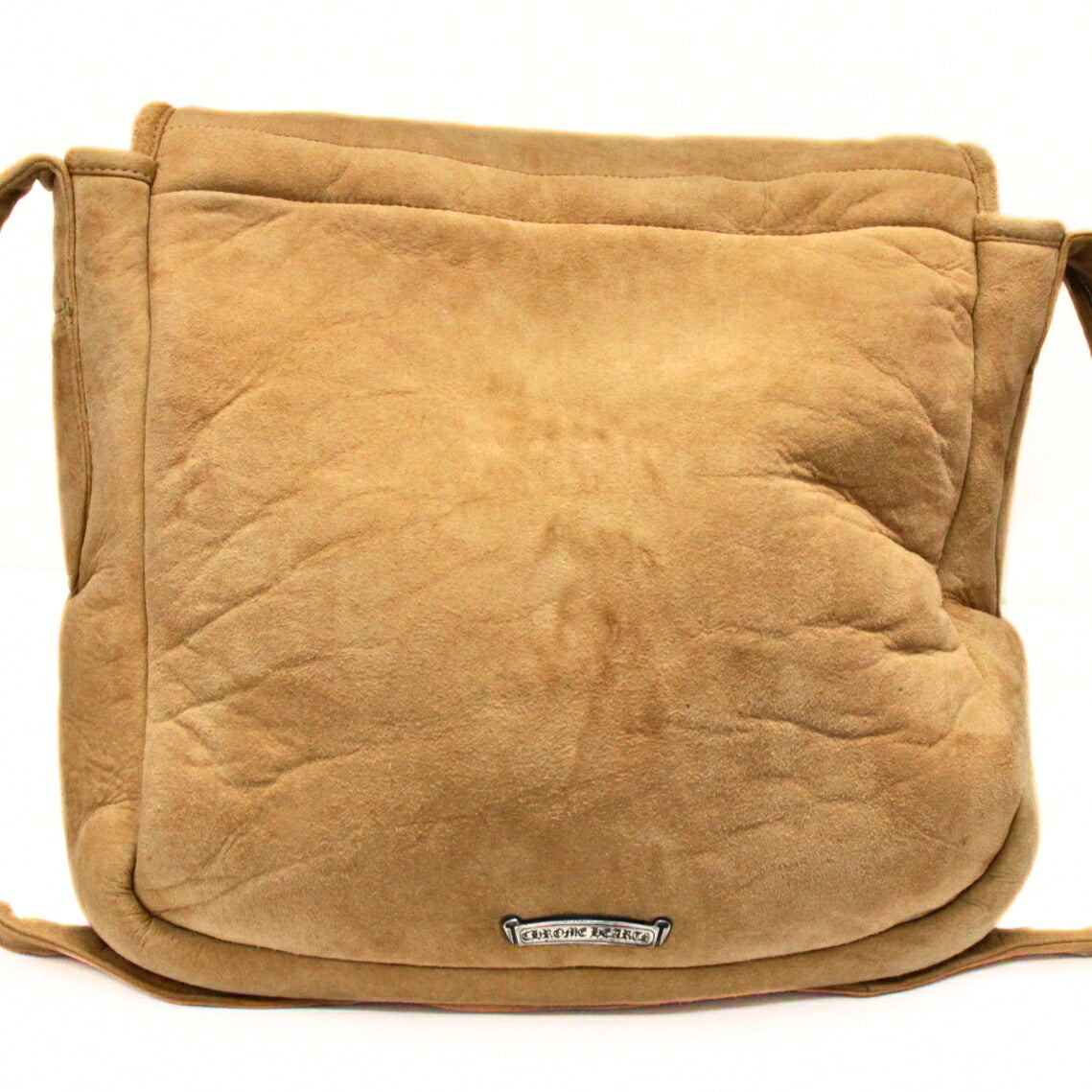 CHROME HEARTS Shearling Mail Bag Brown Size ONE SIZE