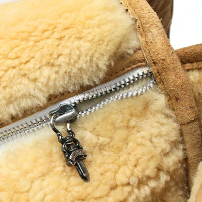 CHROME HEARTS Shearling Mail Bag Brown Size ONE SIZE