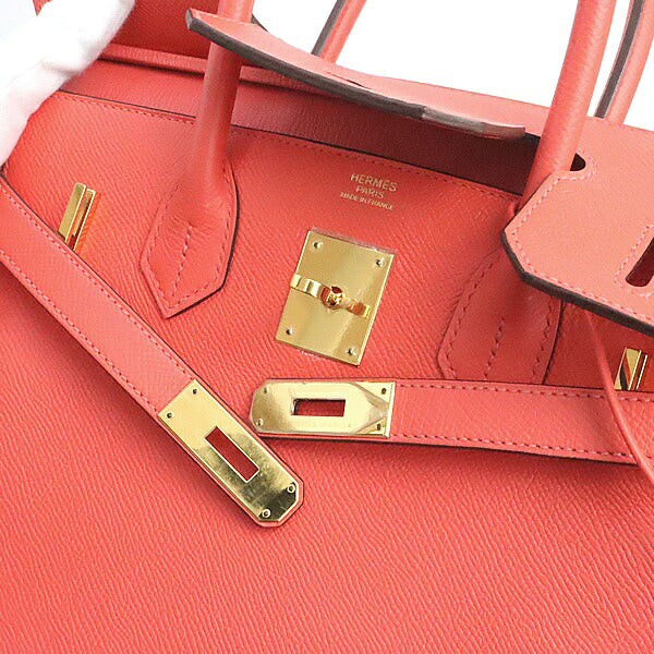 HERMES Birkin 30 Epsom Rose Jaipur Handbag GHW Size ONE SIZE