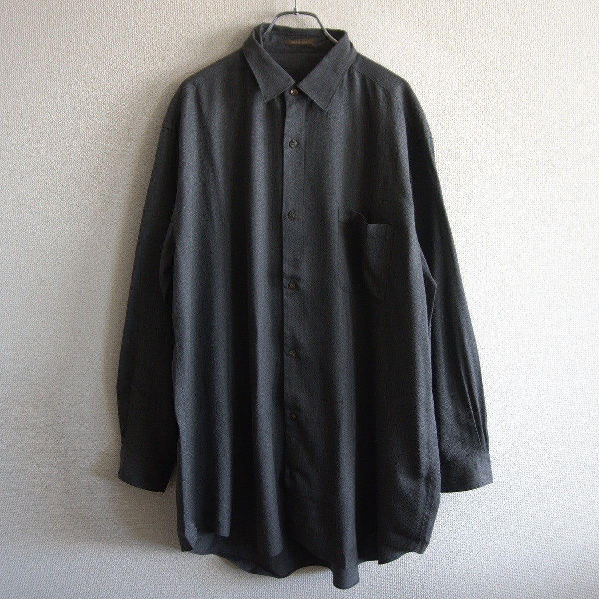 Y's for Men Oversized Rayon Shirt Gray Size XXL
