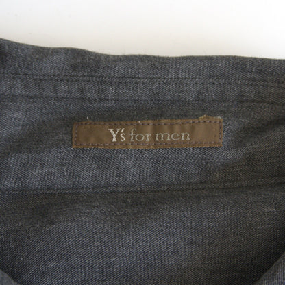 Y's for Men Oversized Rayon Shirt Gray Size XXL