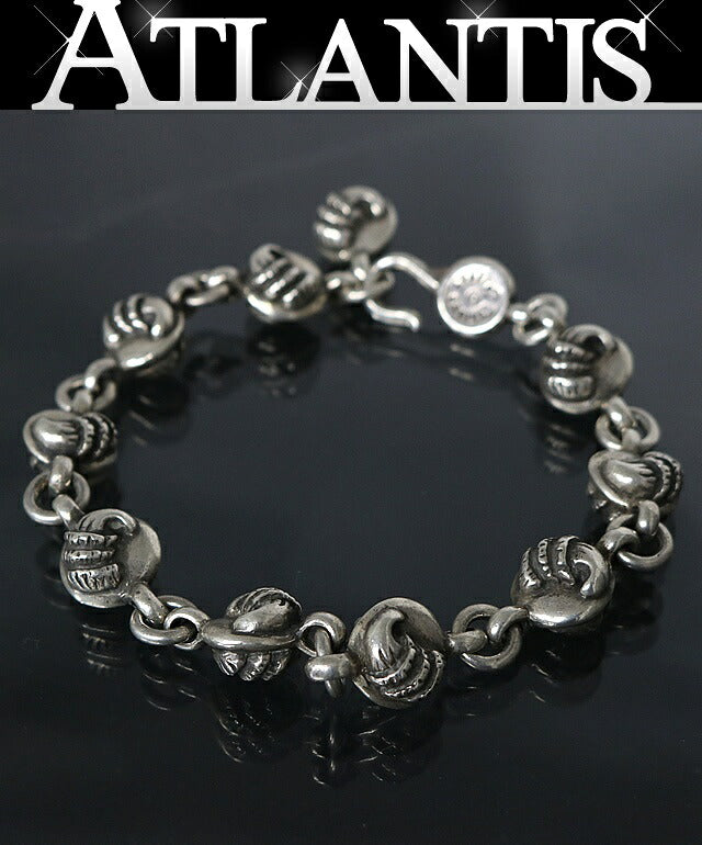 CHROME HEARTS #2 Claw Ball Bracelet Silver Size ONE SIZE