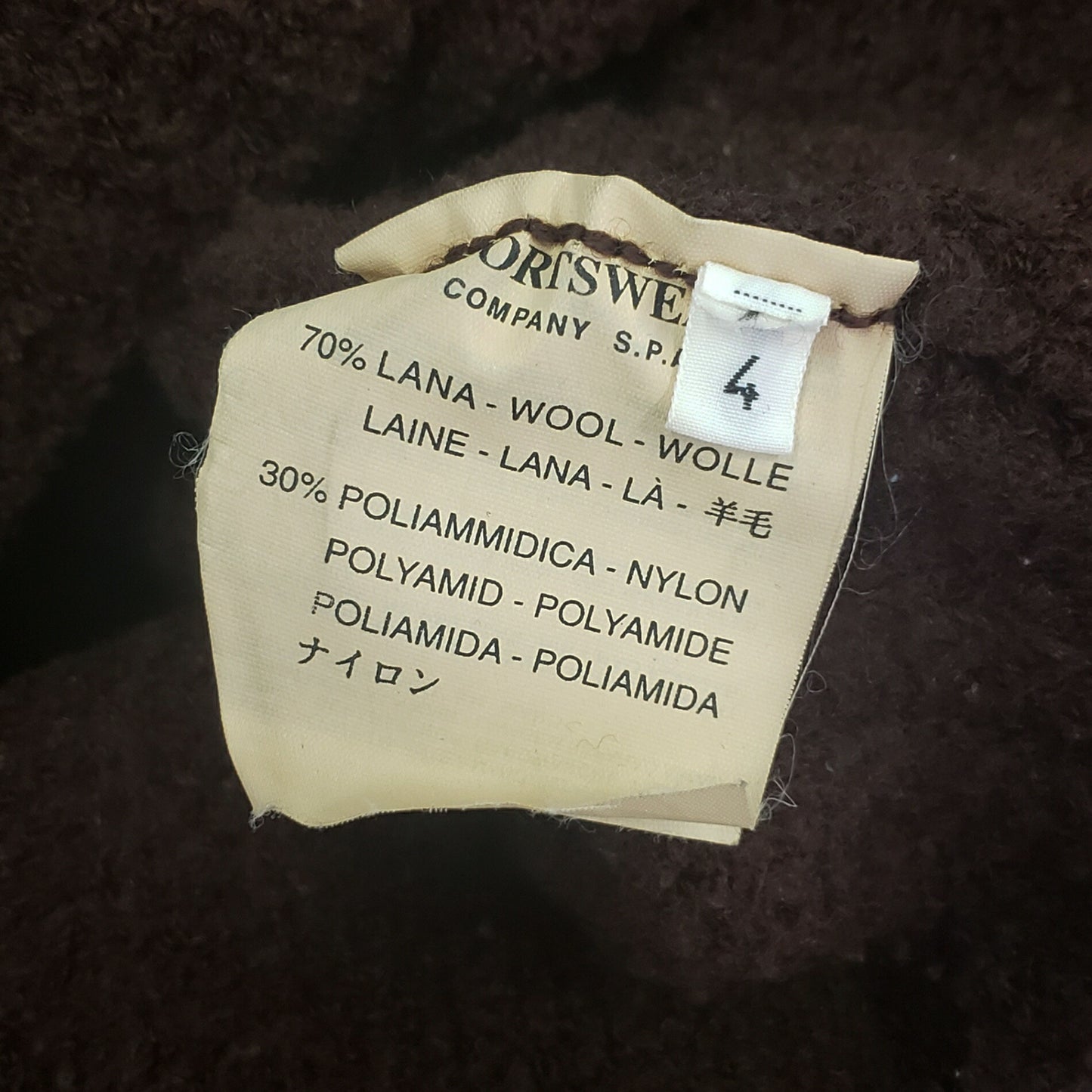 C.P. Company 97AW Knitwear Sweater Brown Size 4