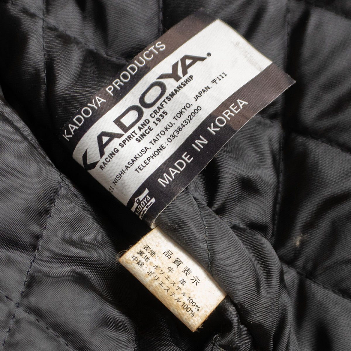 Kadoya Cafe racer jacket Black Size L