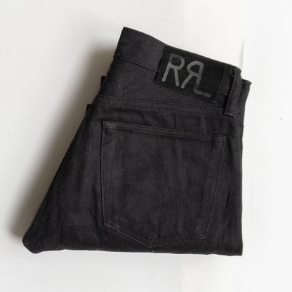 RRL NEW BLACK ON BLACK SLIM FIT JEANS Size 29x30 Size 29×30