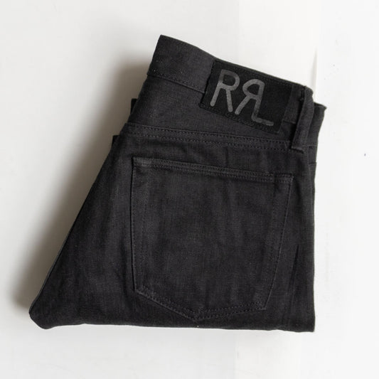 RRL NEW BLACK ON BLACK SLIM FIT JEANS Size 29x30 Size 29×30
