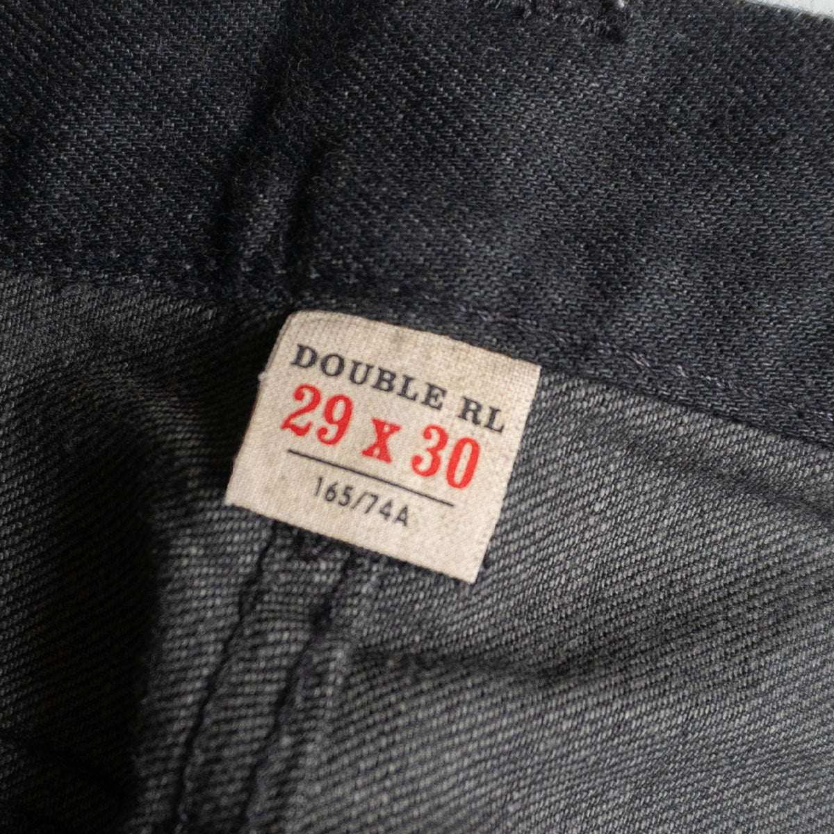 RRL NEW BLACK ON BLACK SLIM FIT JEANS Size 29x30 Size 29×30