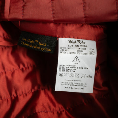 WEST RIDE LEATHER LONGRIDER PADD PANTS Size 33