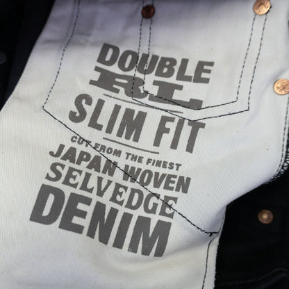 RRL NEW BLACK ON BLACK SLIM FIT JEANS Size 29x30 Size 29×30